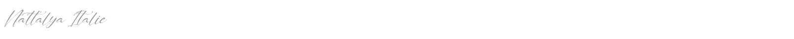 Nattalya font preview